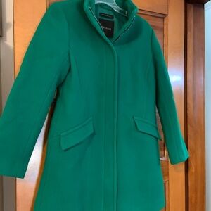 Talbots Vibrant Vintage Green Pea Coat